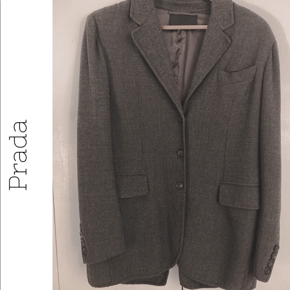 Prada Wool Blazer Authentic Oversize Suit - Picture 1 of 8